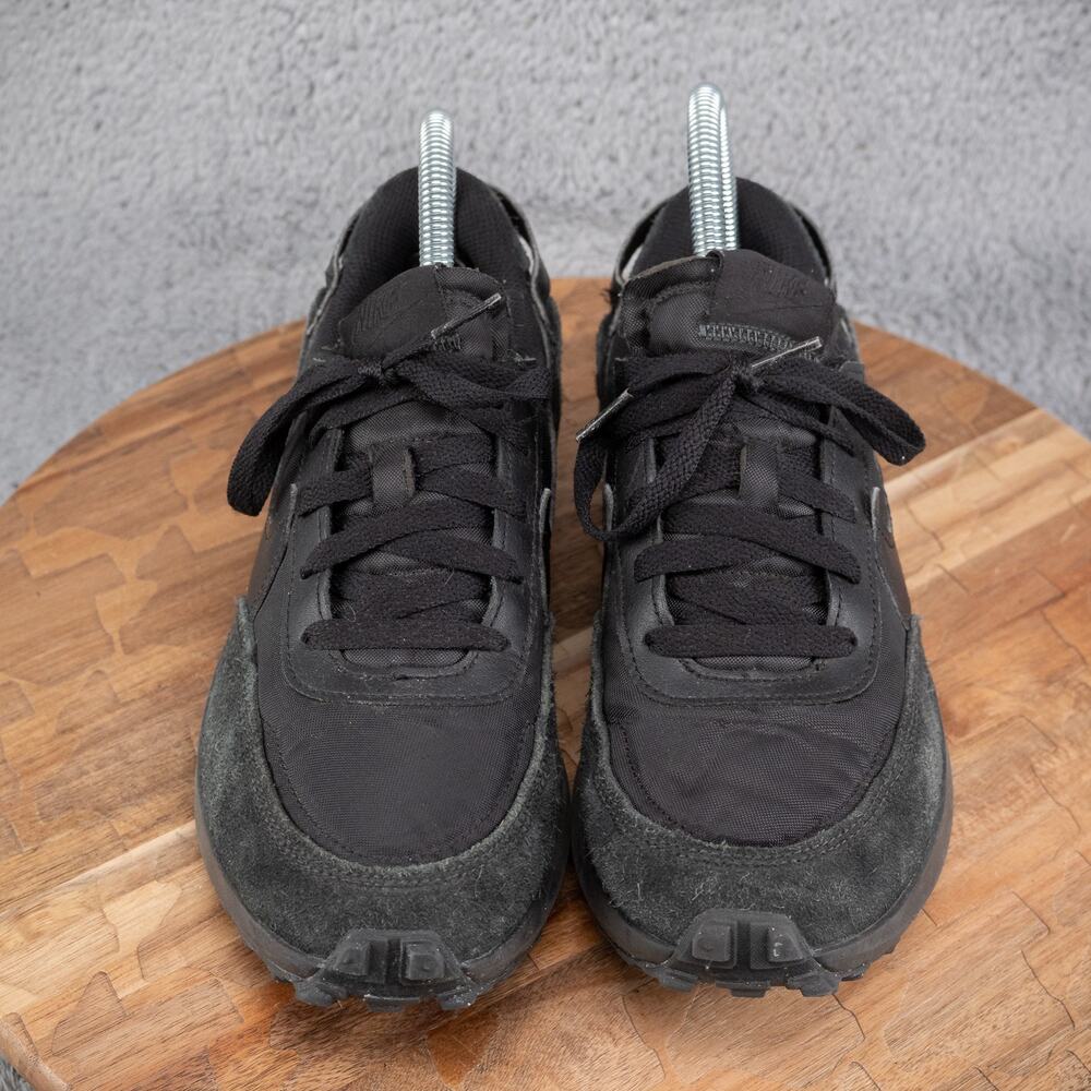 Nike Waffle Debut Triple Black Athletc Shoes Mens 6.5 Wmns 8 Sneakers DH9522-002 - Picture 2 of 8